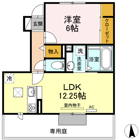 グレイスコートBの間取り