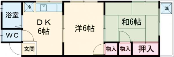 栄ハイツの間取り