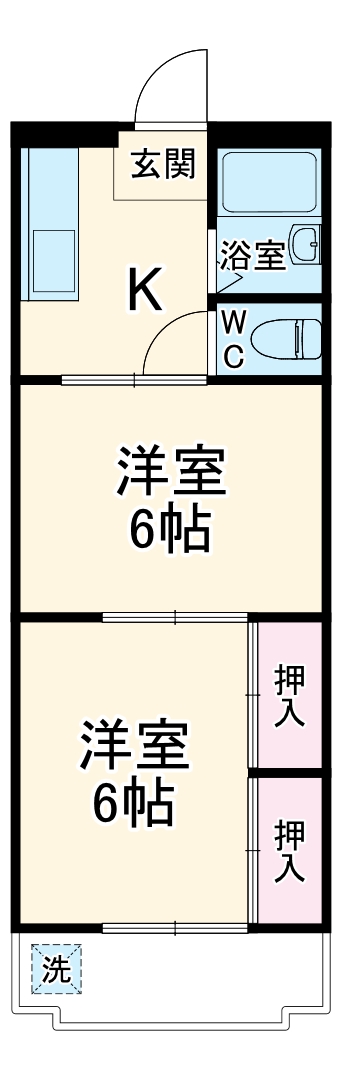 マンションツツジの間取り