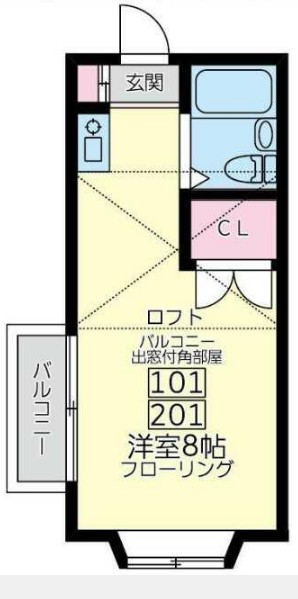 ユナイト白楽アンジェリカの間取り