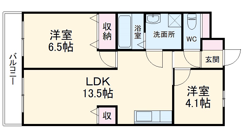 ウエストパレス蕨Ⅰの間取り