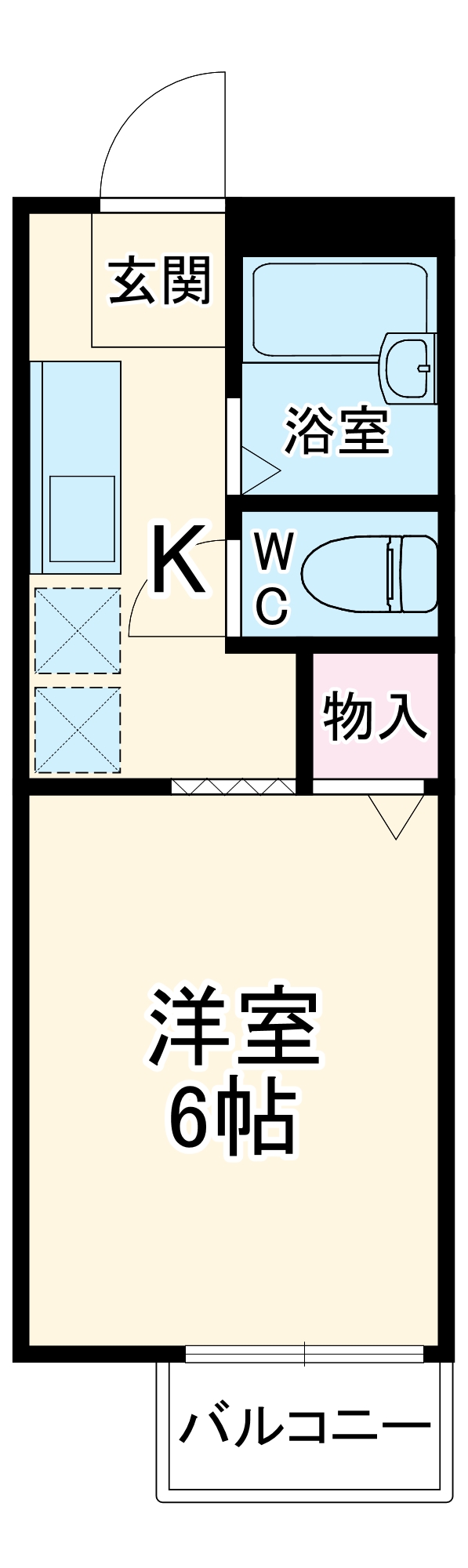 クレッセントHIROの間取り