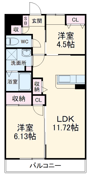 ビアリッツの間取り