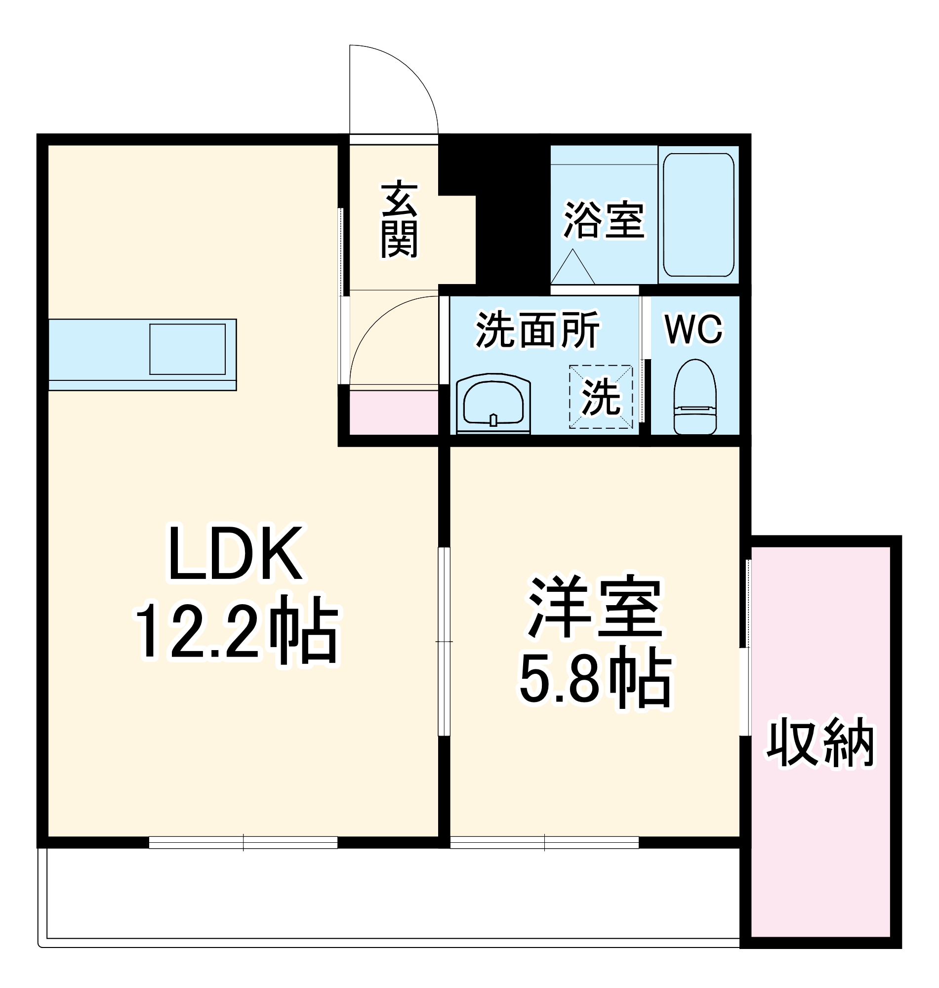 アクイユ ソレイユの間取り
