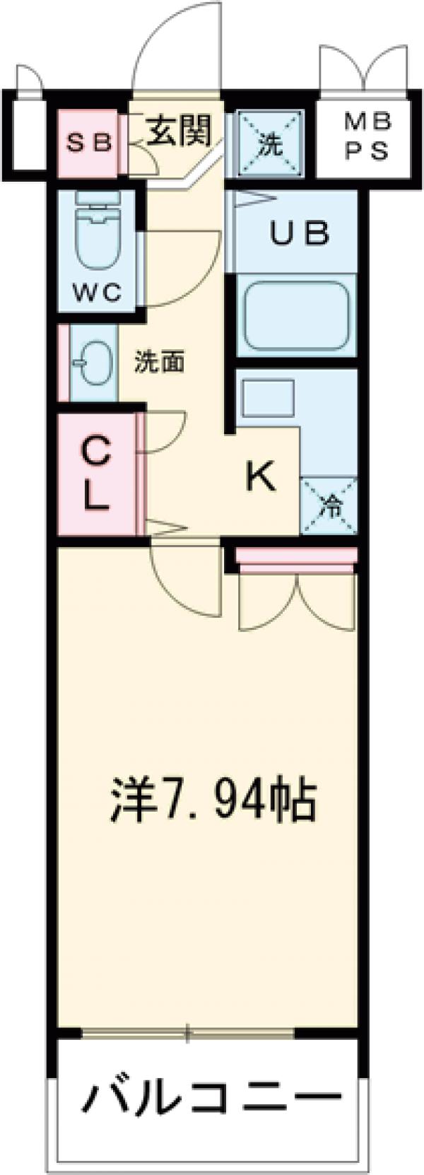 エンクレスト天神の間取り
