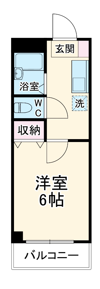 中道ハイツの間取り