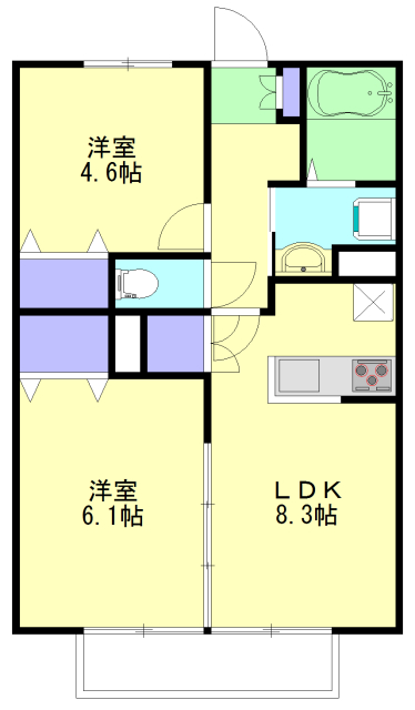 ディアロードTNの間取り