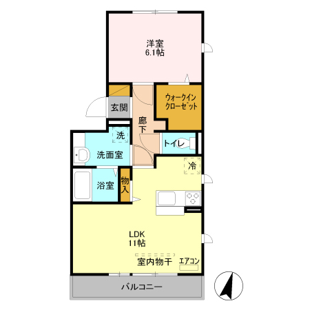 エミネンス 武蔵浦和の間取り