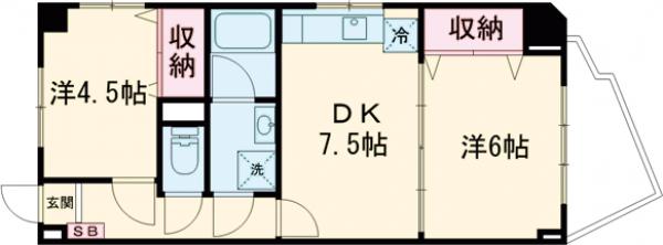 クリーン太子堂の間取り