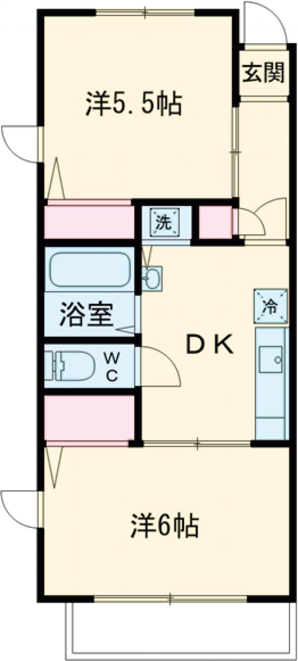 月村マンションNo.2の間取り