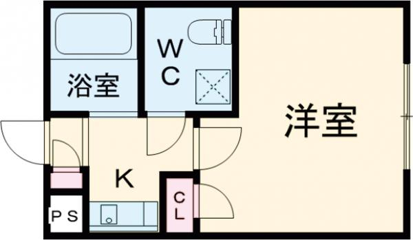 プリムローズ大森・301号室の間取り