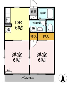 ハイツグランバレーの間取り