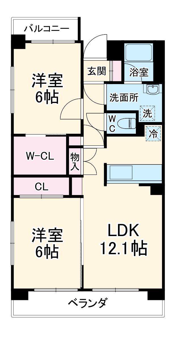 ハイネスエスエスティの間取り