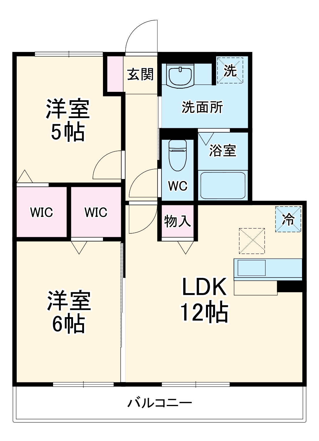 ルミエール武蔵浦和の間取り