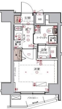 ハーモニーレジデンス大森WESTの間取り