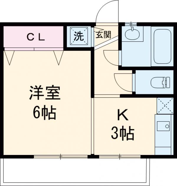 セゾンアサヒの間取り