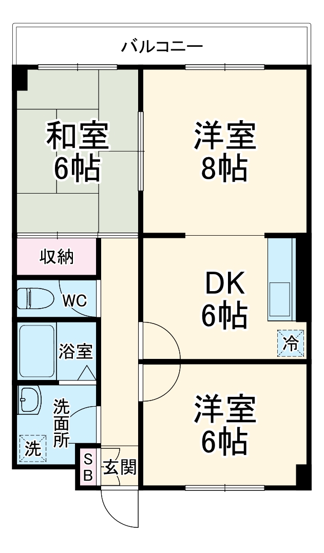 宮の下マンションの間取り