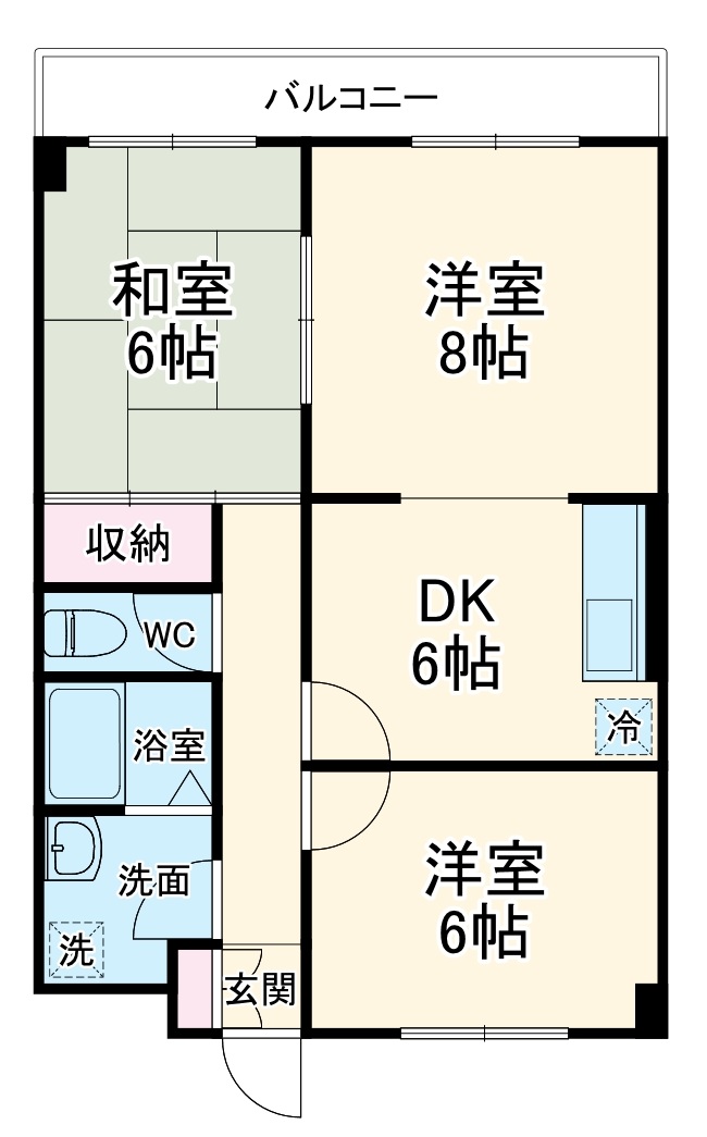 宮の下マンションの間取り