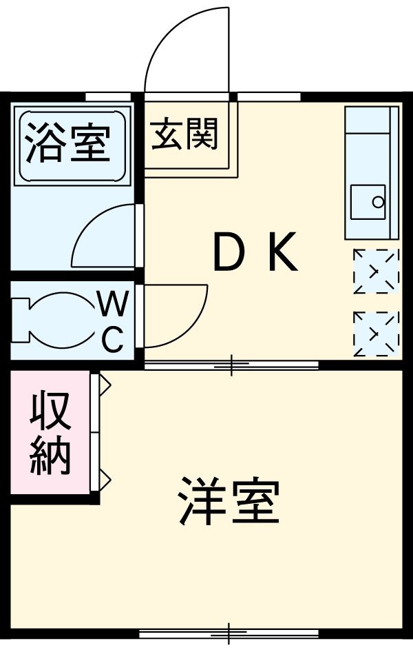シティハイム リバーサイドの間取り