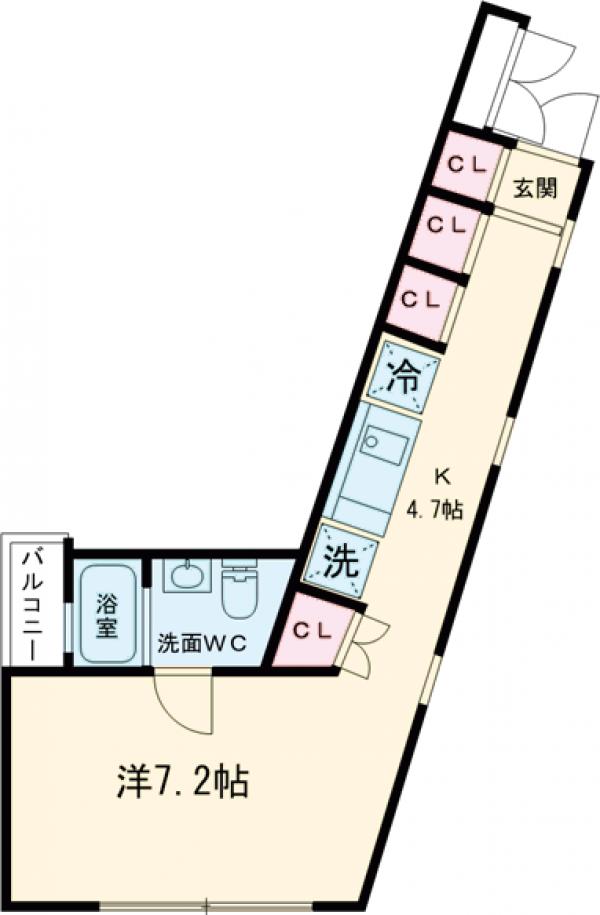 ル・リオン三軒茶屋の間取り