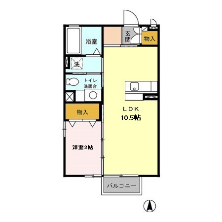 モーリ Cの間取り