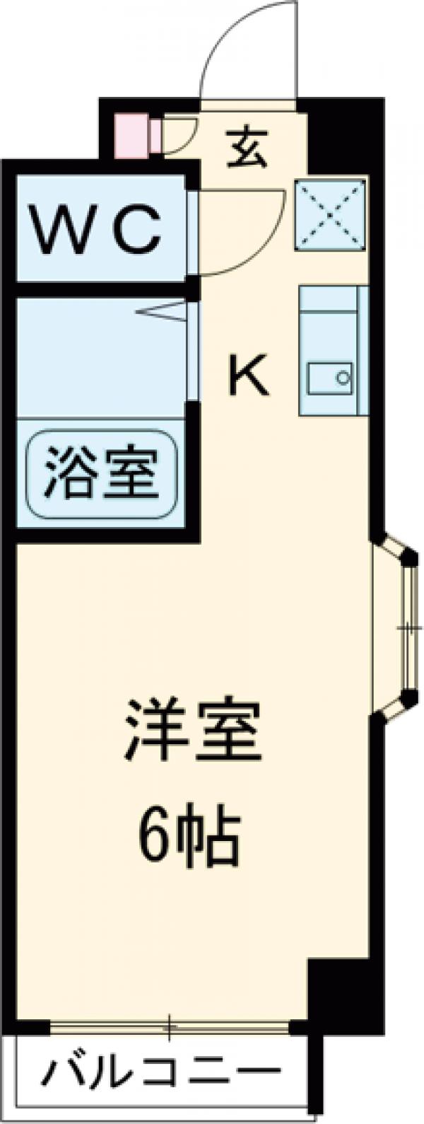 スカイコート駒場東大前の間取り