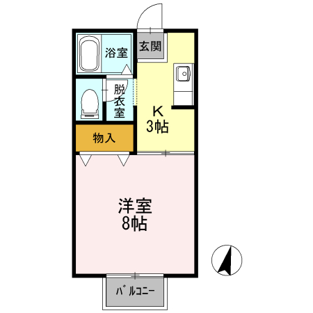 セジュール高畑 Bの間取り