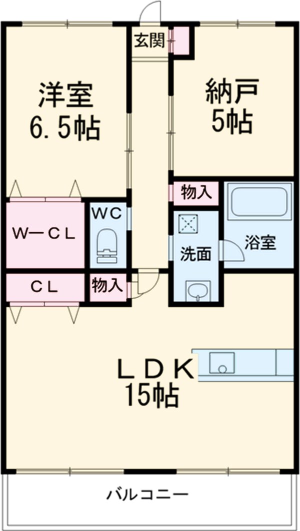 シャルム北戸田Ⅱの間取り