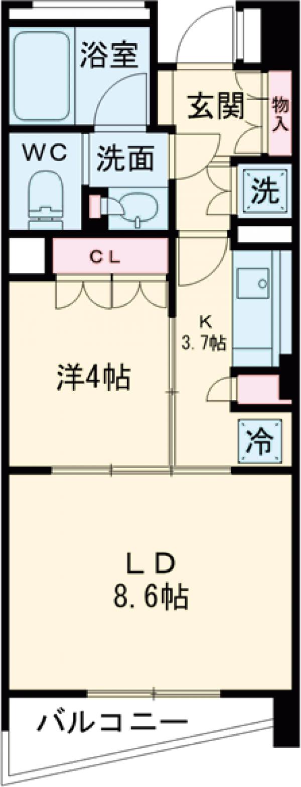 パークリュクス三宿の間取り