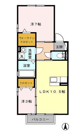 エスペランサ住吉の間取り