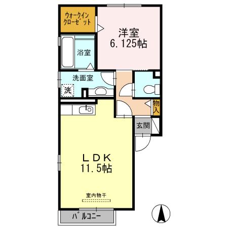 ヒルズ馬見塚の間取り
