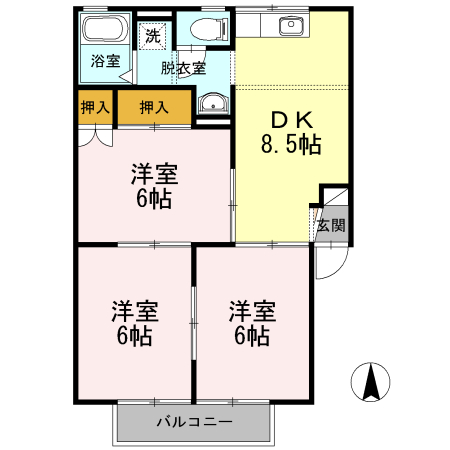 ジュネス泉の間取り