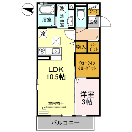 カサブランカ武蔵浦和の間取り