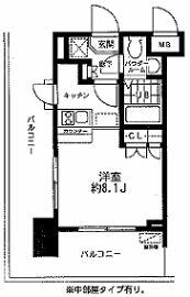 レジディア大森東の間取り