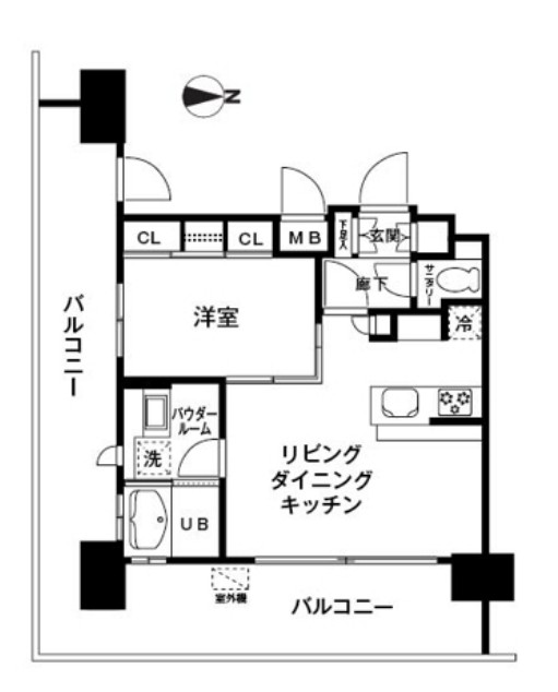 レジディア大森東の間取り