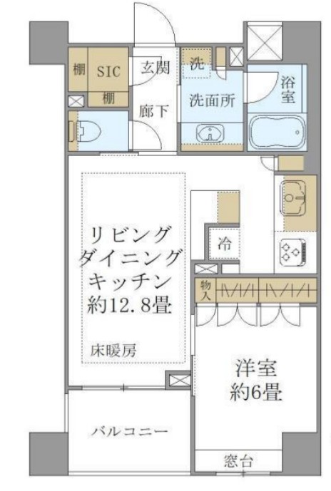 Brillia綱島idステーションフロントの間取り