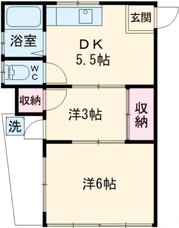 コーポ金子Ⅰの間取り