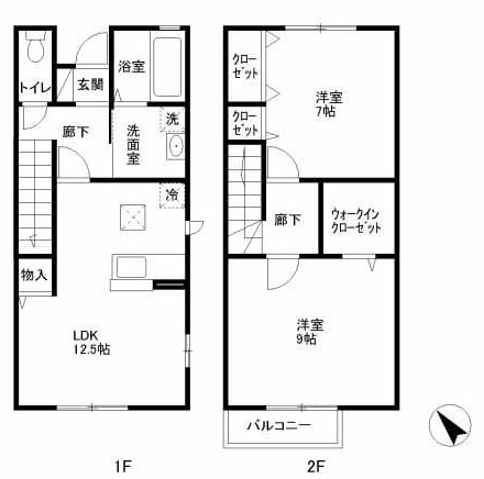 ディアコート大倉山・102号室の間取り