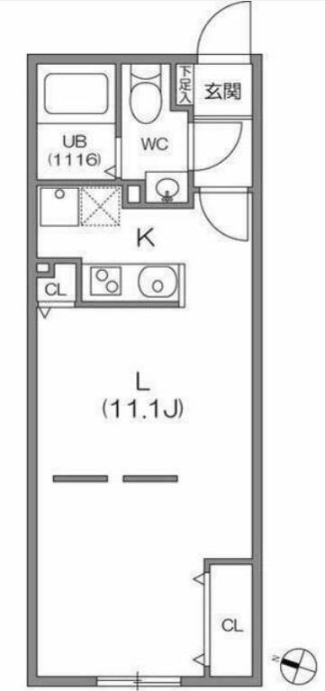 ＺＥＳＴＹ駒沢大学Ⅱの間取り
