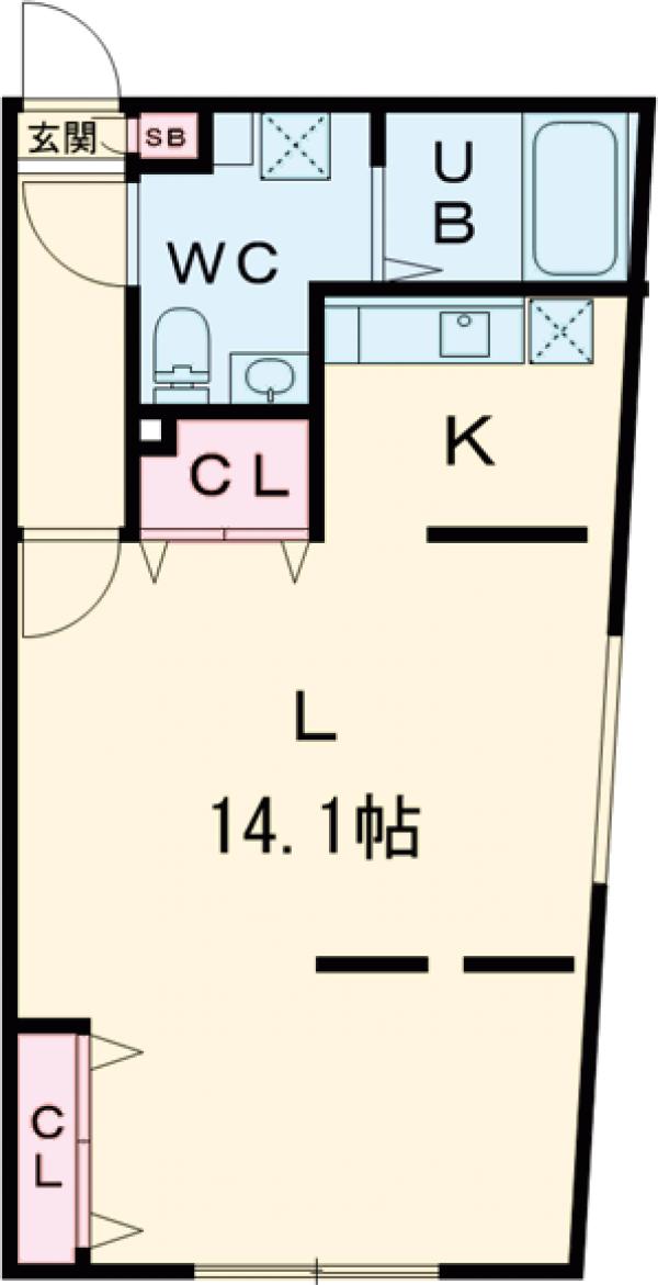 ZESTY駒沢大学Ⅱの間取り