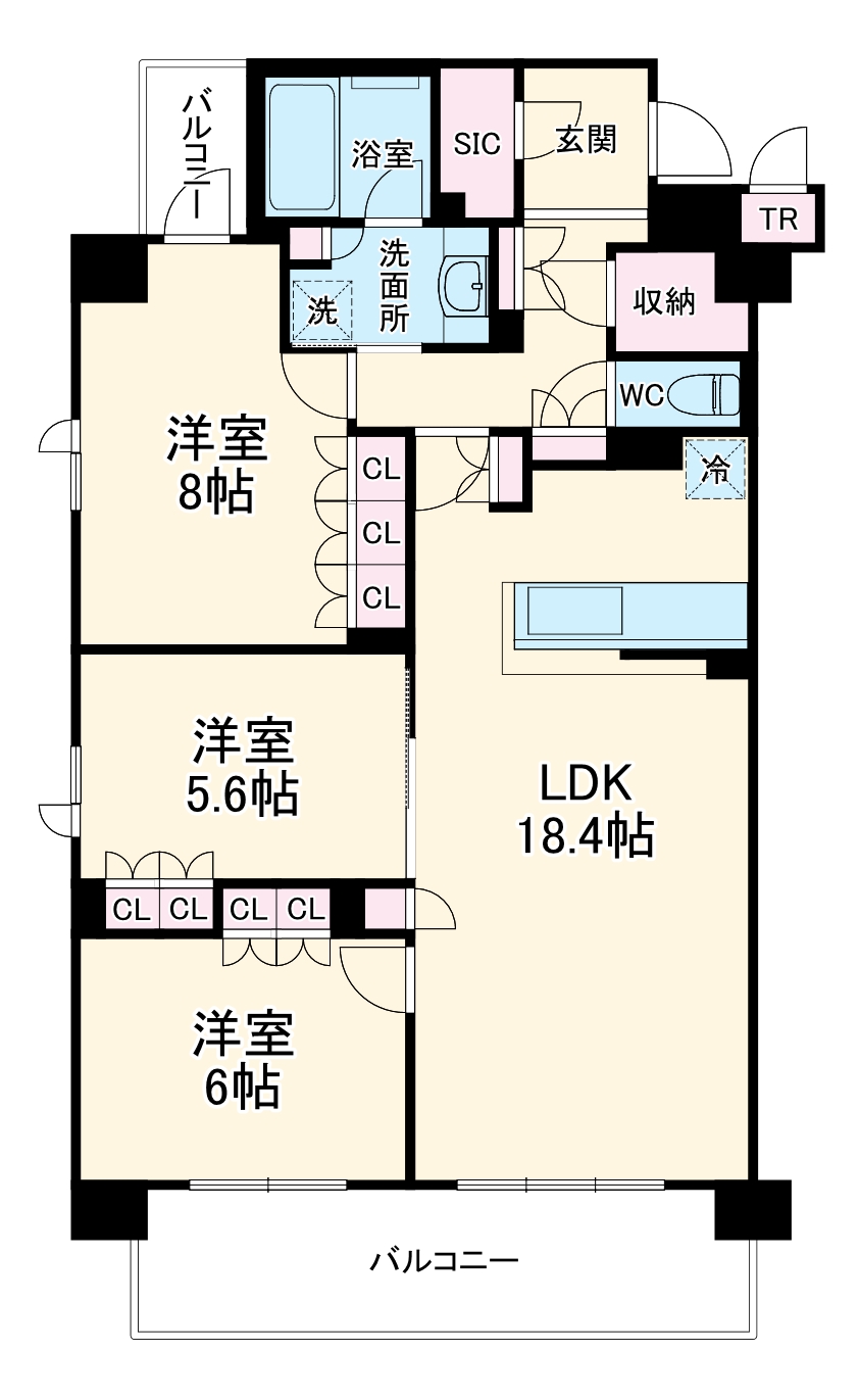 ドゥーエ武蔵浦和の間取り