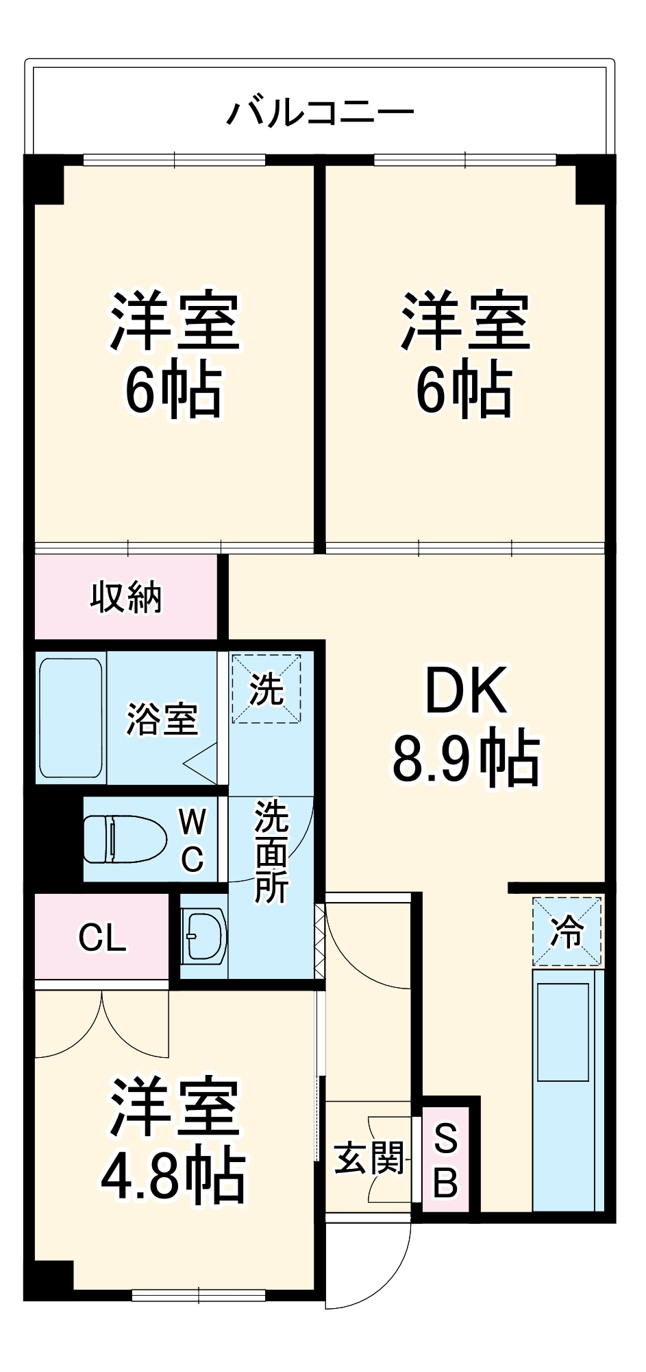 コーポラストマトの間取り