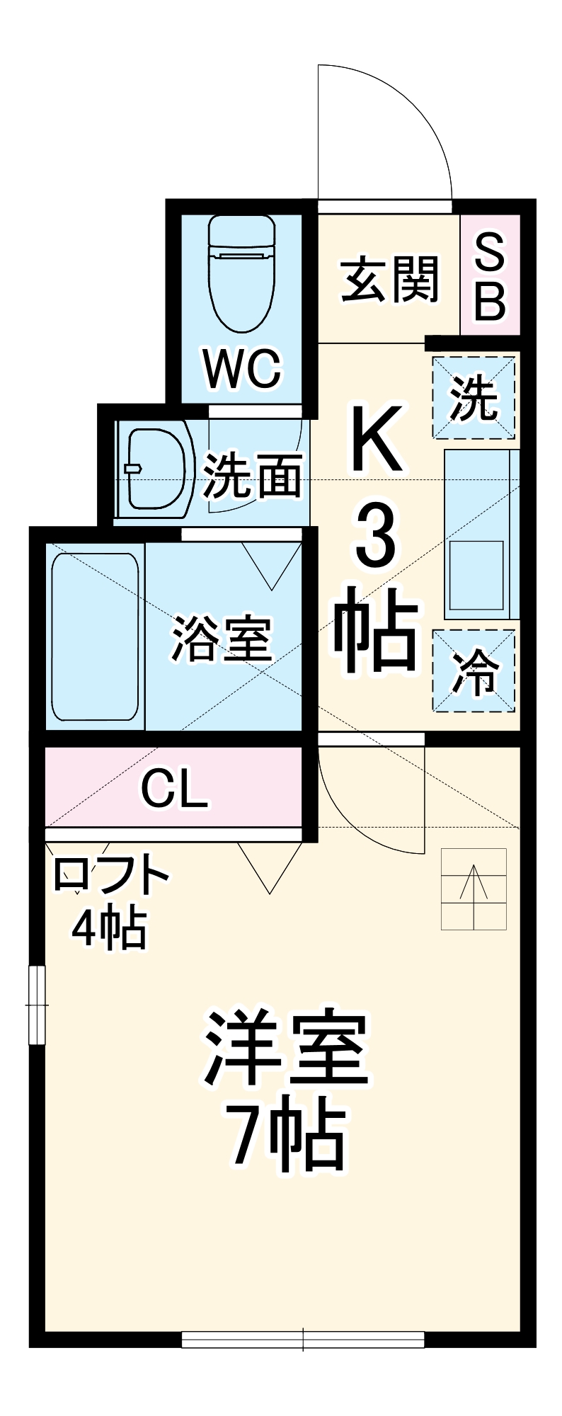 ドエル・カルム大倉山の間取り