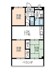 フィオーレ田中の間取り