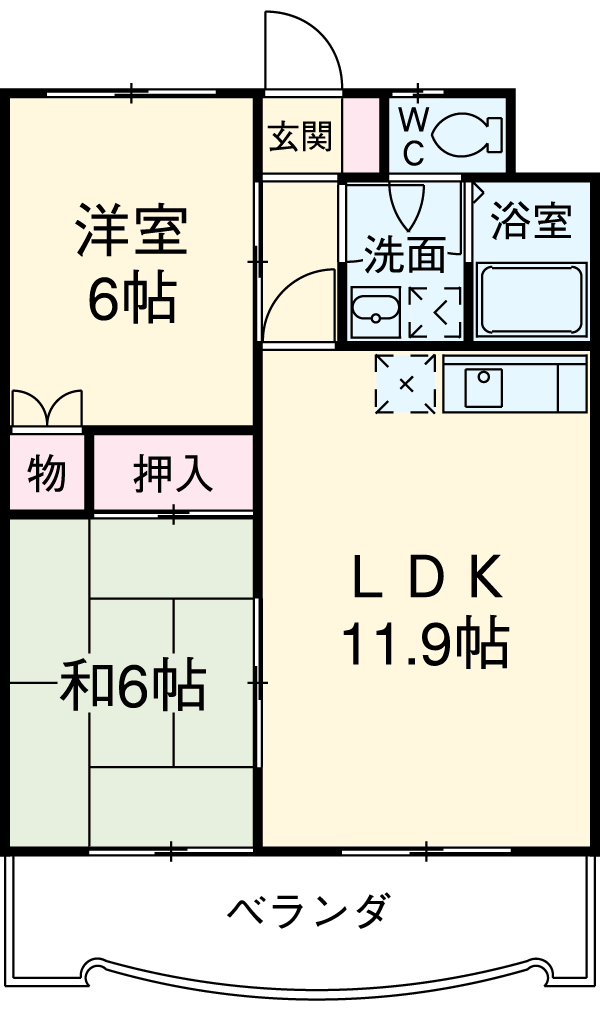 フィオーレ豊橋の間取り