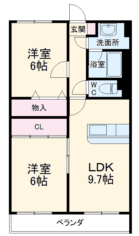 メゾンドクレアールの間取り