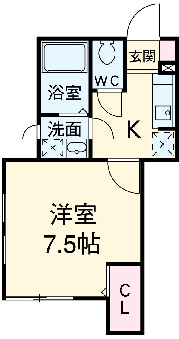 セレ太子堂の間取り