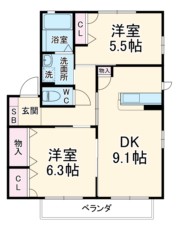 ヴィラ・ルミエールの間取り
