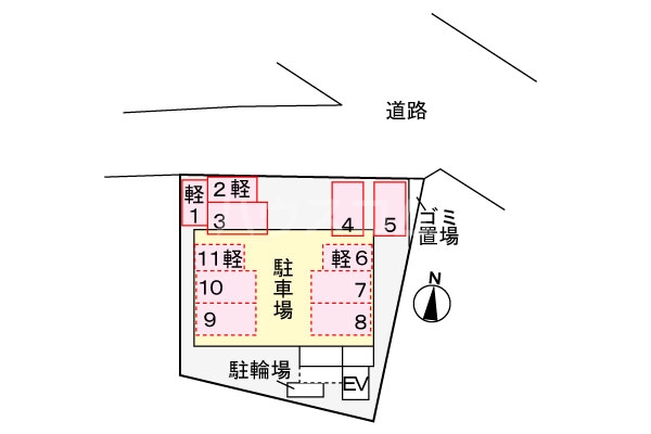 15/17 駐車場