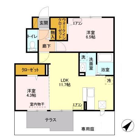 アシェルパークⅡの間取り